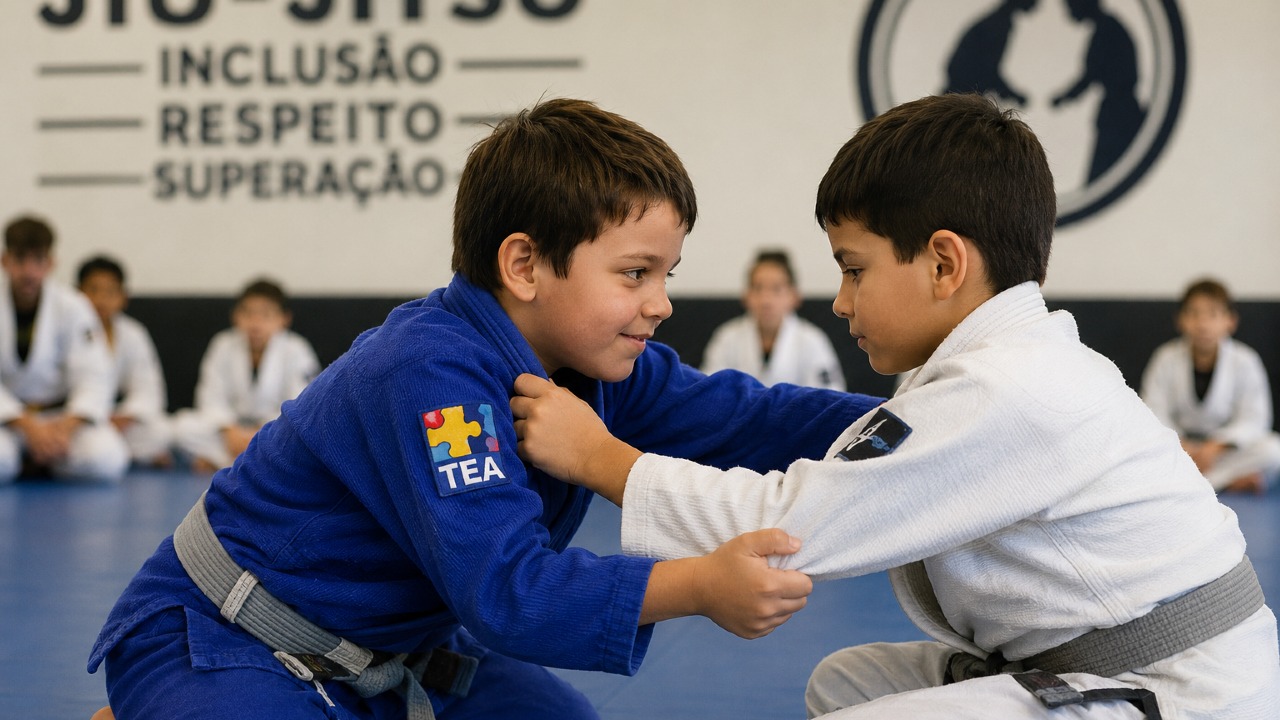 Da terapia ao tatame: como o jiu-jitsu está ajudando crianças com autismo